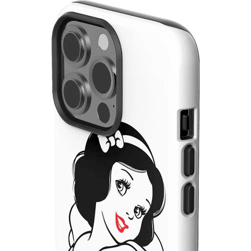 Disney Snow White Black and White Art iPhone 15 Pro Impact Case